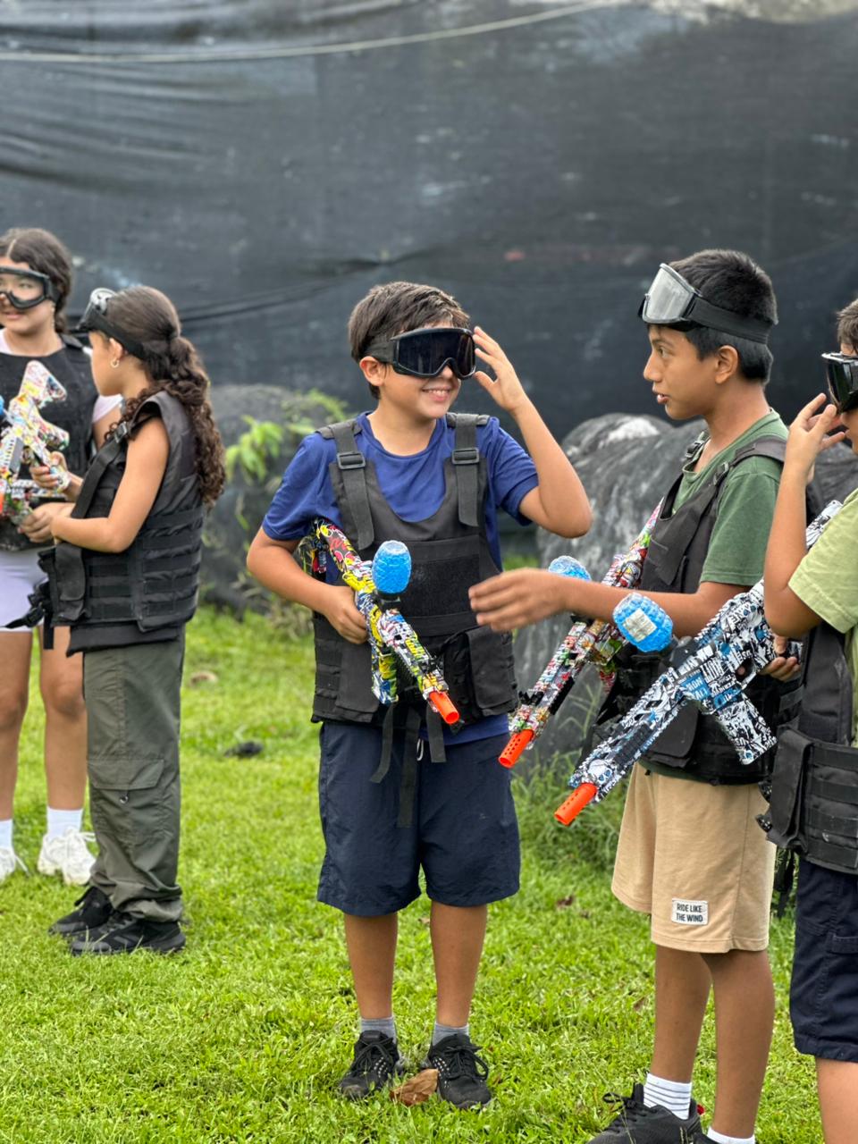 Cumpleaños de paintball para niños